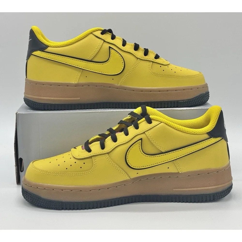 Nike Air Force 1 Low GS Yellow Gum Size 5.5Y CZ7948‑700